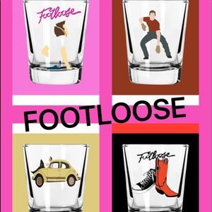 Movie FOOTLOOSE shot glasses, set of 4
